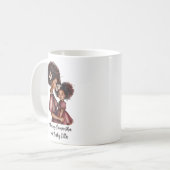 Mug Maman et fille noire personnalisée (2) (Devant gauche)
