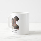 Mug Maman et fille noire personnalisée (6) (Devant gauche)
