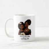 Mug Maman et fille noire personnalisée (6) (Gauche)