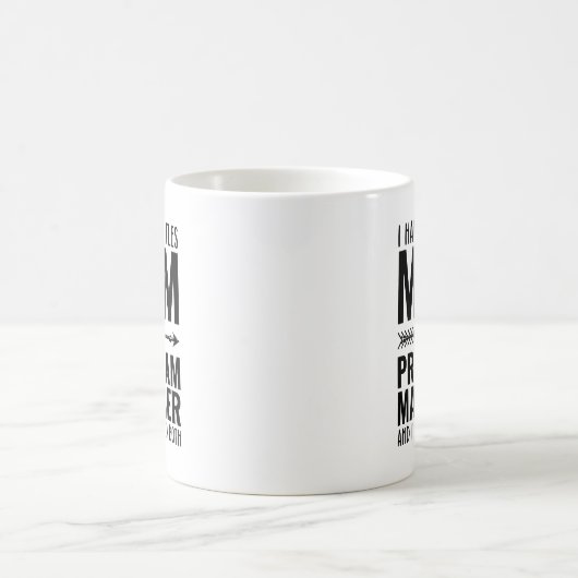 Mug Maman Et Gestionnaire De Programme Drôle (Centre)