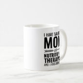 Mug Maman Et Nutritionniste Thérapeutique Drôle (Devant droit)