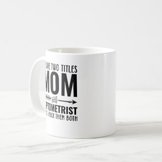 Mug Maman Et Optométriste Drôle (Devant gauche)