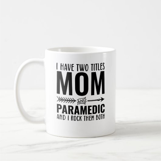 Mug Maman Et Paramedic Drôle (Gauche)