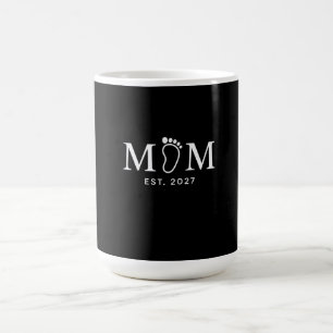Mug Maman Établi 2027 Empreinte de Bébé Cadeau de No