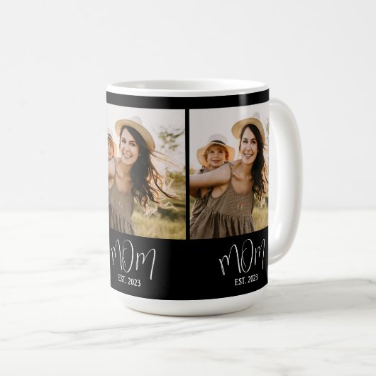 Mug Maman Etabli Script Black 3 Photo (Devant droit)