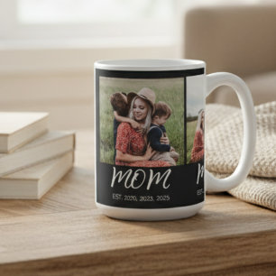 Mug Maman Etabli Script Black 3 Photo