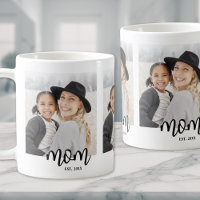 Maman Etabli Script Photo Cadeau