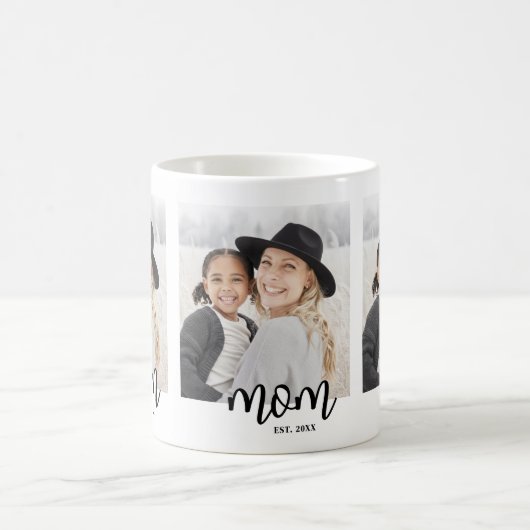 Mug Maman Etabli Script Photo Cadeau (Centre)
