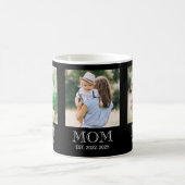 Mug Maman Établie 3 Photo Noir (Centre)