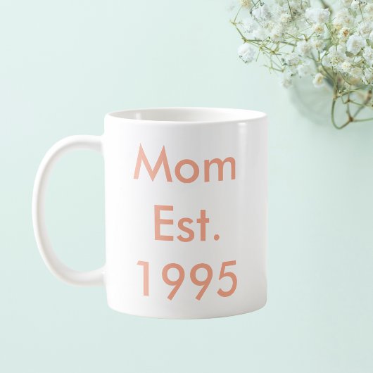 Mug Maman Etablie Année Personnalisée