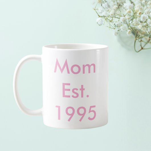 Mug Maman Etablie Année Personnalisée