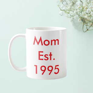 Mug Maman Etablie Année Personnalisée