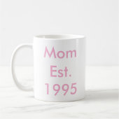 Mug Maman Etablie Année Personnalisée (Gauche)