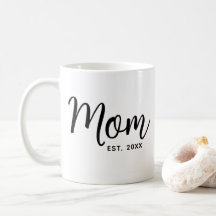 Maman Etablie Date Script Noir Nouvelle Maman Cade