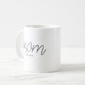 Mug Maman établie par écrit noir (Devant gauche)