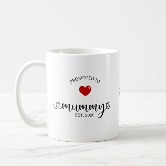 Mug Maman établie promue maman (Gauche)
