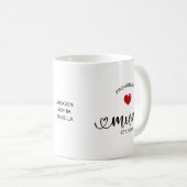 Mug Maman établie promue Maman (Devant droit)