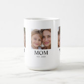 Mug Maman Établie Script Noir 3 Photo (Centre)