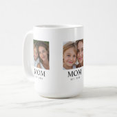 Mug Maman Établie Script Noir 3 Photo (Devant gauche)