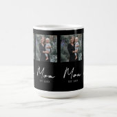 Mug Maman Établie Script Noir Répétition Photo (Centre)