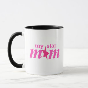 Mug Maman Étoile Élégante et Personnalisée Rose