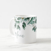 Mug Maman Eucalyptus Folithe Moderne Aquarelle (Devant gauche)