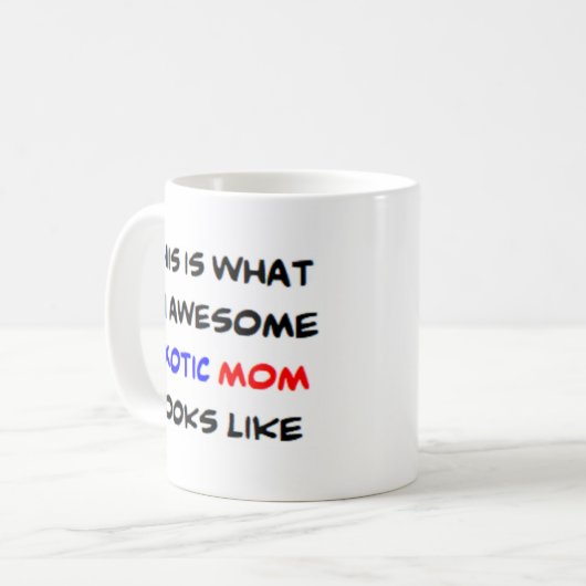 Mug maman exotique, génial (Devant gauche)