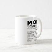 Mug Maman Faits nutritionnels (Devant droit)