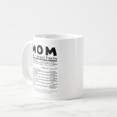 Mug Maman Faits nutritionnels (Devant gauche)
