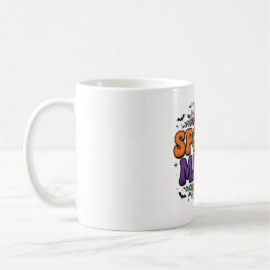 Mug Maman Fantôme Typographie Rétro Halloween Art