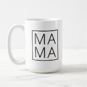 Mug Maman | Fête des mères de maman moderne Stylish Mi (Gauche)