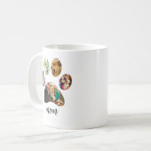 Mug Maman Fête des mères maman chien | Collage photo d (Devant gauche)