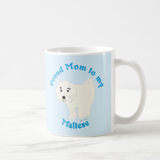 Mug Maman fière à mon maltais (Droite)