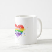 Mug Maman fière de LGBT (Devant droit)