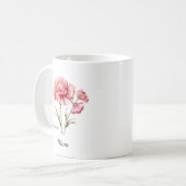 Mug Maman Fleur de naissance de janvier (Devant gauche)