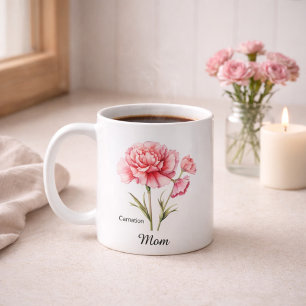 Mug Maman Fleur de naissance de janvier
