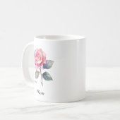 Mug Maman Fleur de naissance de juin Rose (Devant gauche)