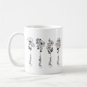 Mug maman fleur sauvage minimaliste (Gauche)