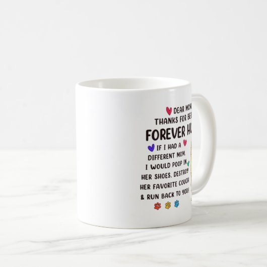 Mug Maman Forever Creme humaine Golden Retriever Mères (Devant droit)