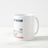 Mug Maman Frenchie Chargement Café Requis Design Drôle (Devant droit)