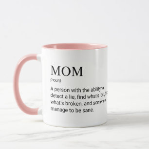 Mug Maman Funny Lovely Mère Définition