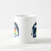 Mug Maman gay pride Fier Mama Elephant Arc-en-ciel LGB (Centre)