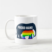 Mug Maman gay pride Fier Mama Elephant Arc-en-ciel LGB (Gauche)