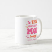 Mug Maman Géniale Rose Orange (Devant droit)