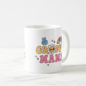 Mug Maman Groovy Fleur Et Arc-En-Ciel (Devant droit)