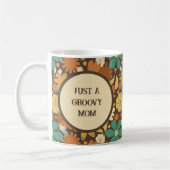 Mug Maman Groovy Floral Rétro Bohème (Gauche)