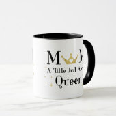 Mug Maman heureuse du jour de mère un titre au-dessus (Devant droit)