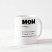Mug Maman Hors Ligne Mentalement (Devant droit)