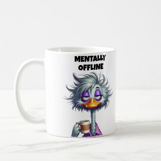 Mug Maman Hors Ligne Mentalement (Gauche)
