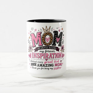 Mug Maman Inspirante Plus Grande Bénédiction